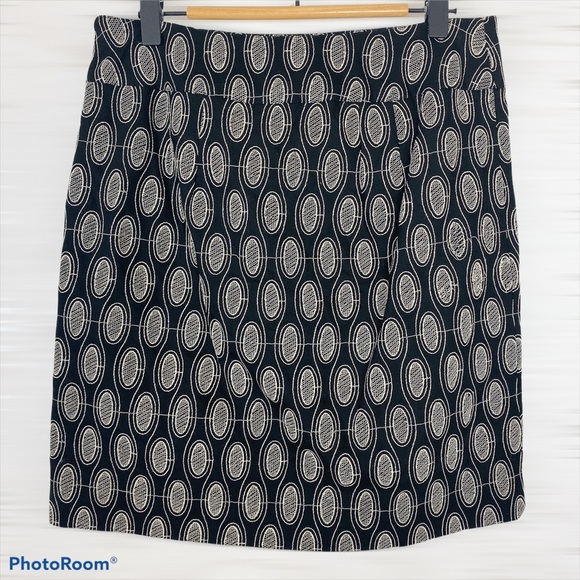 LOFT COTTON Embroidered Design Black Skirt 0 NWT - Picture 1 of 10